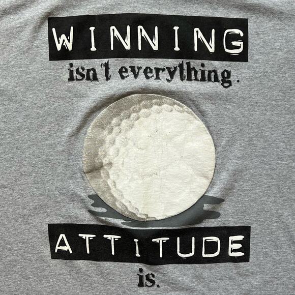 Vintage Golf Winning Isn't Everything Attitude Is Single Stitch Sports T Shirt - Picture 3 of 8